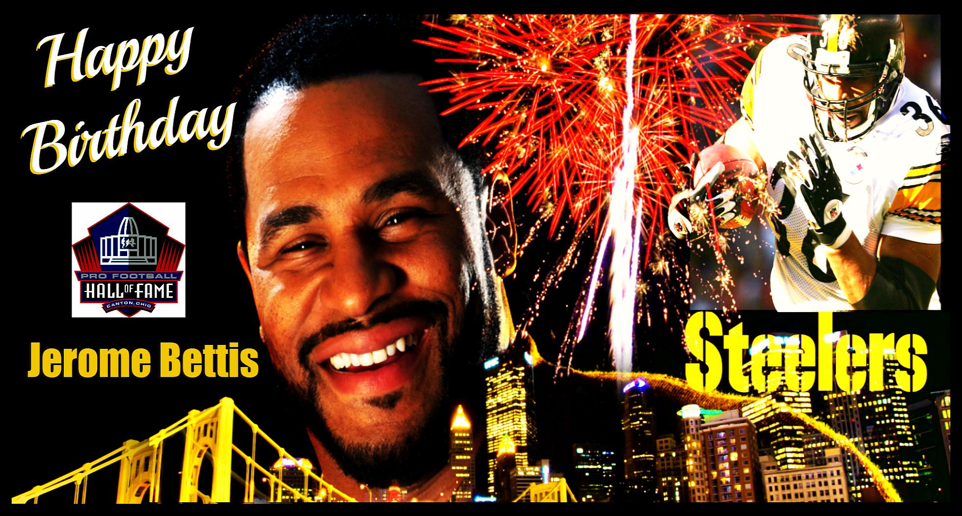 Wishing NFL HoF RB Jerome Bettis a very Happy BDay! Hoping your day will be as special as you are! 