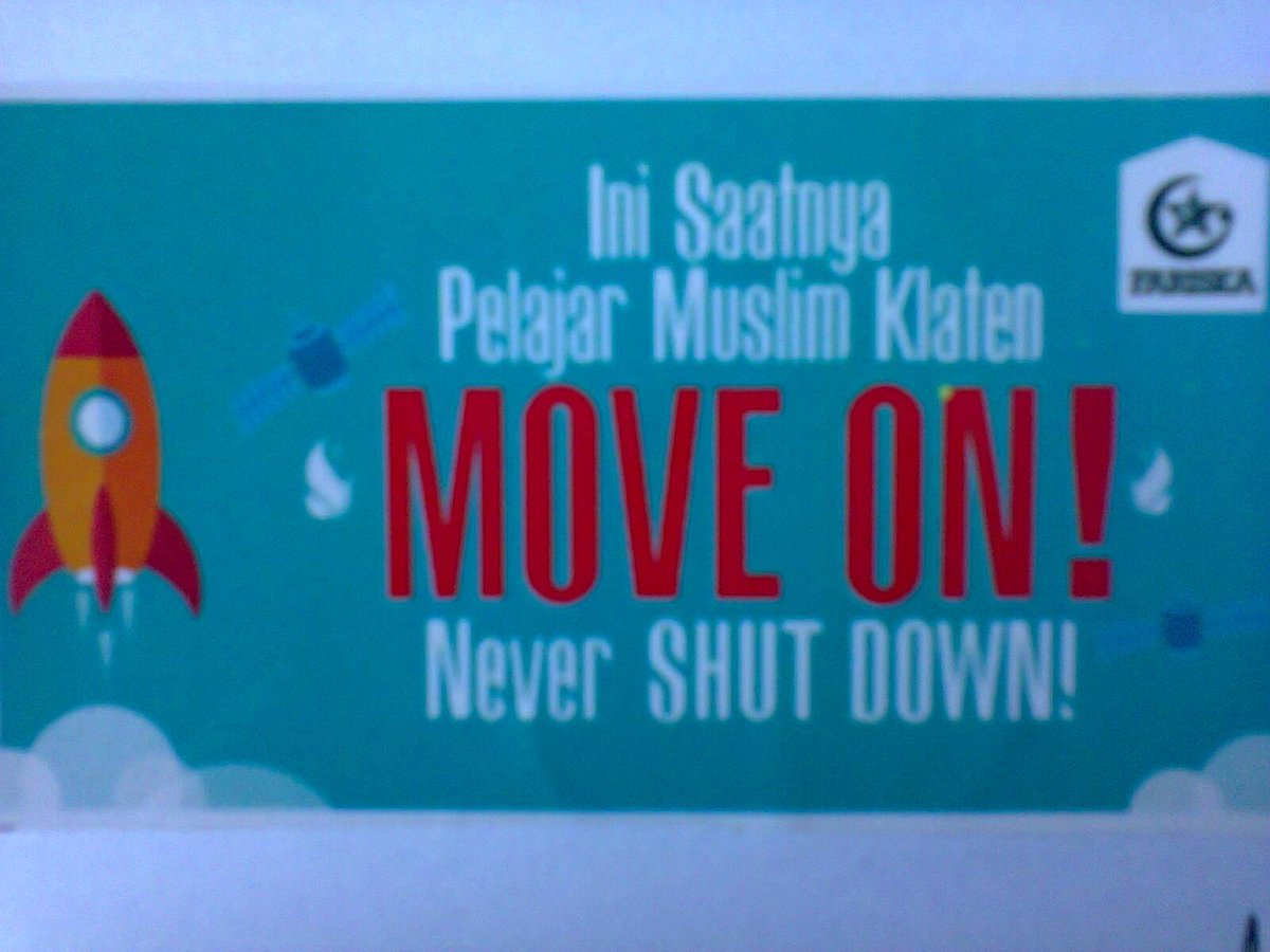yaniecordova's tweet photo. Ahad, 15 Feb 15 ada momentum KEREN nih...
"Saatnya Pelajar Muslim Klaten, Move On! Never Shut Down" http://t.co/VH2S3a3W8D