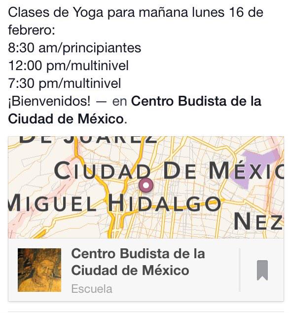 Clases para mañana lunes 16 de febrero #yoga #yogadf #CDMX #Coyoacan #MexicoCity #méxico