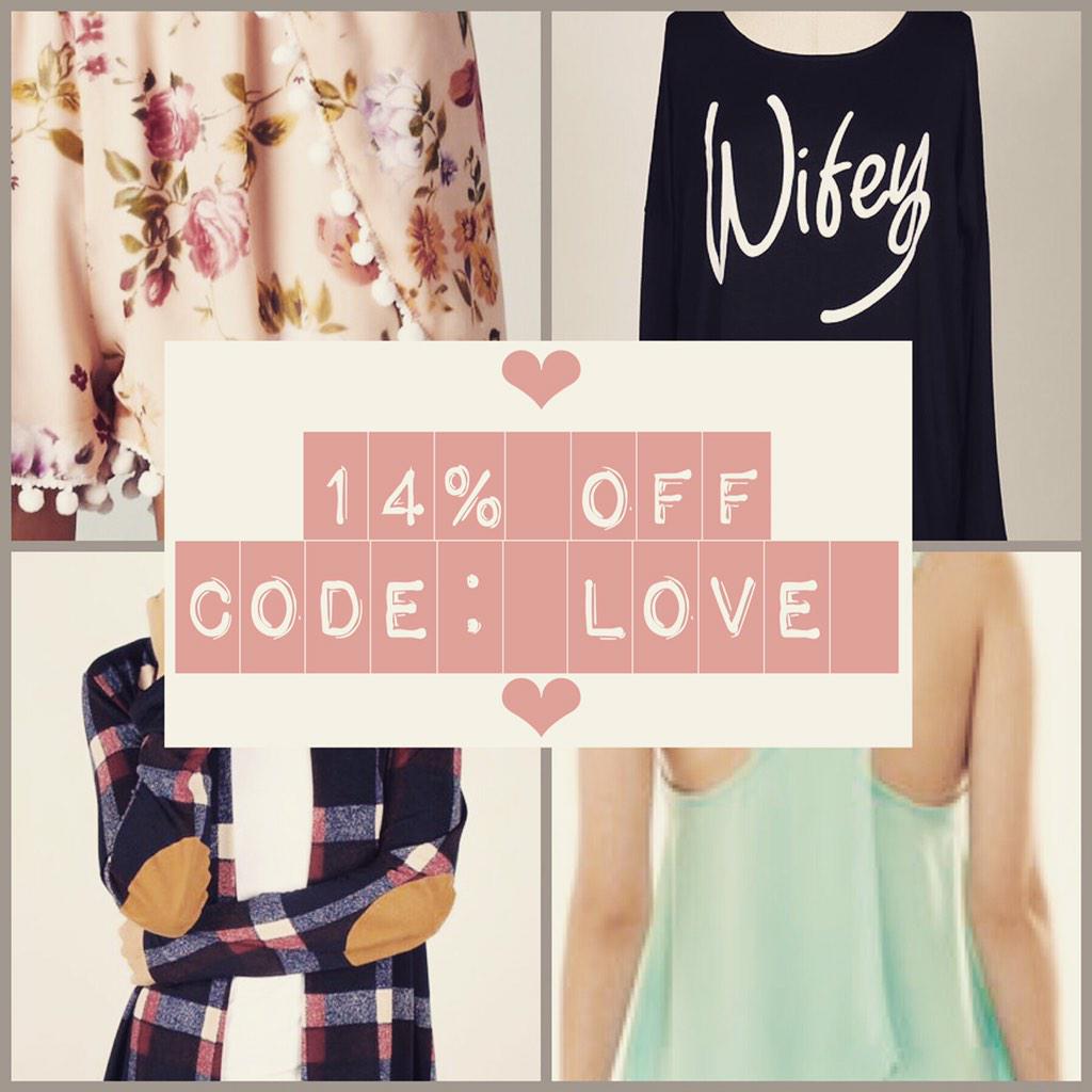 JCOutpost's tweet image. Just a few hours left to get 14% off your entire order! Ends at midnight!  #ticktock #valentinesweekend #JCOutpost