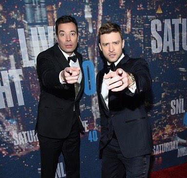 JTYesGawd's tweet photo. Someone had fun on the #SNL40RedCarpet! @jtimberlake @jimmyfallon @BillyCrystal @nbcsnl @THETNKIDS #SNL40 #JTonSNL http://t.co/glUK7KM5wg