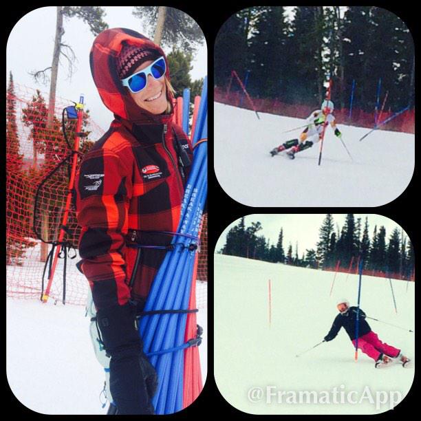 Ripping some slalom laps <a href="/EldoraMtnResort/">Eldora</a> before the blizzard hits today #skiing #skiracing #boulder #nederland #emsc