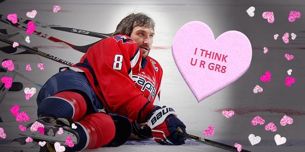 NHL's tweet photo. He's got two goals through two periods, and he wants to remind you of something. http://t.co/h8SPMAL3bB