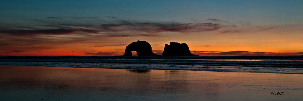Rockaway Beach sunset by Don Best: Just another sunny day in the mid 60s on the Oregon Coast! #SpringinFebruary
