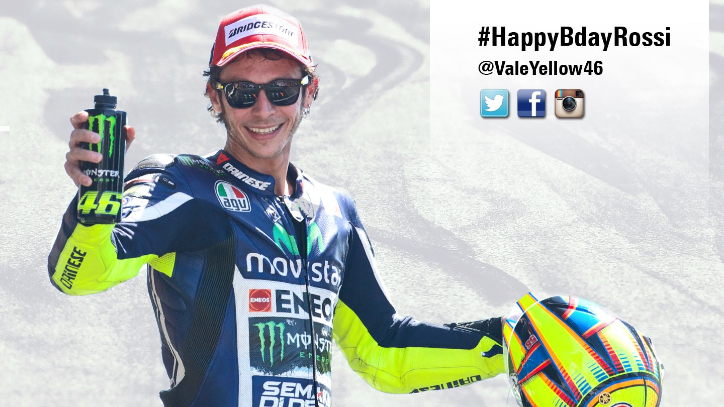 Happy Birthday Valentino Rossi VR46 Official! The 9 time World Champion turns 36 today! Use 