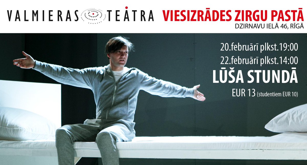 "@VDT_LV: Šonedēļ "Lūša stundā" viesizrādēs Rīgā, <a href="/ZirguPasts/">Zirgu Pasts</a> "