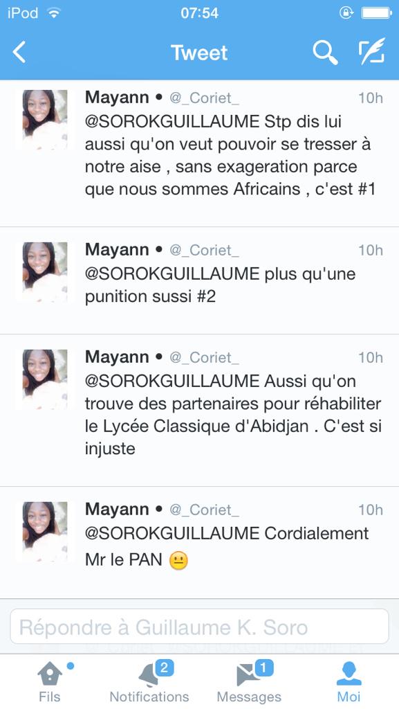 Guillaume K Soro On Twitter Coriet Je Prends Bonne Note
