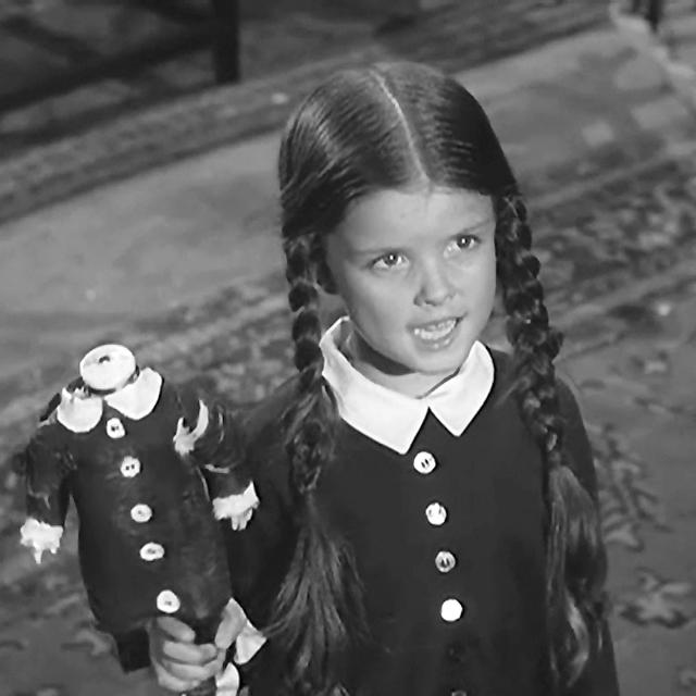 Happy Birthday, Lisa Loring! (February 16, 1958)
Pictured as Wednesday in \The Addams Family\ TV series (1964 -1966). 