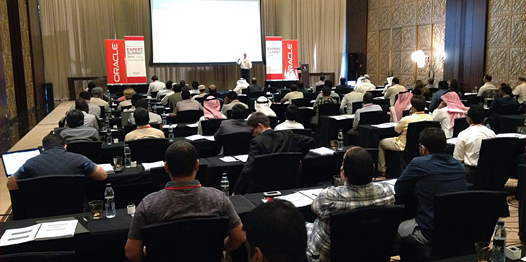 Oracle_Edu's tweet photo. Excited to have @cshallahamer presenting at the Oracle University Expert Summit in Dubai! #LearnOracleDubai http://t.co/mCMdoniGAG
