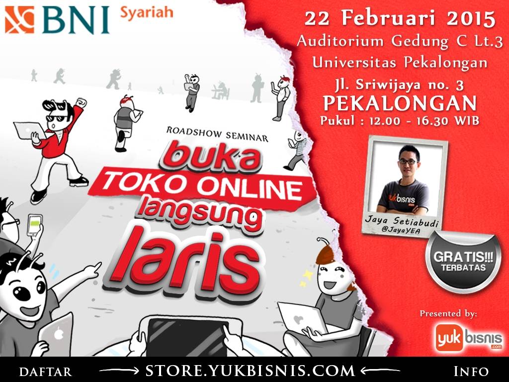 PEKALONGAN ~> <a href="/YubiPekalongan/">Yukbisnis Pekalongan</a>:  #RoadshowBTOLL Pekalongan. GRATIS!! Daftar di > store.yukbisnis.com < @JayaYEA "