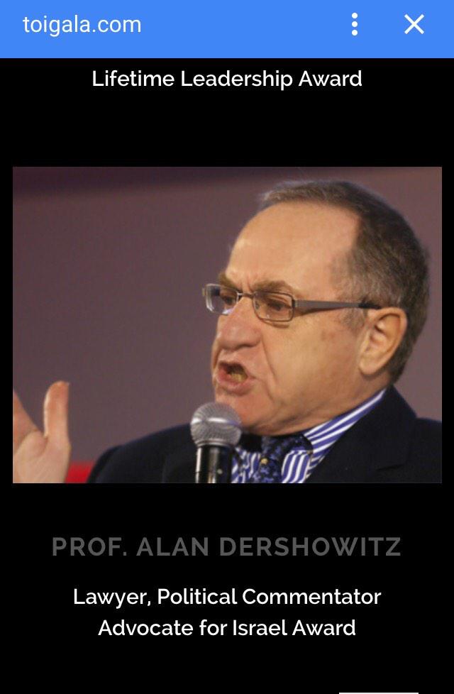 MaxBlumenthal's tweet photo. Alan Dershowitz was supposed to have been honored at #TOIgala. But I see no sign he was there tonight. http://t.co/r0Z9QHaDkW