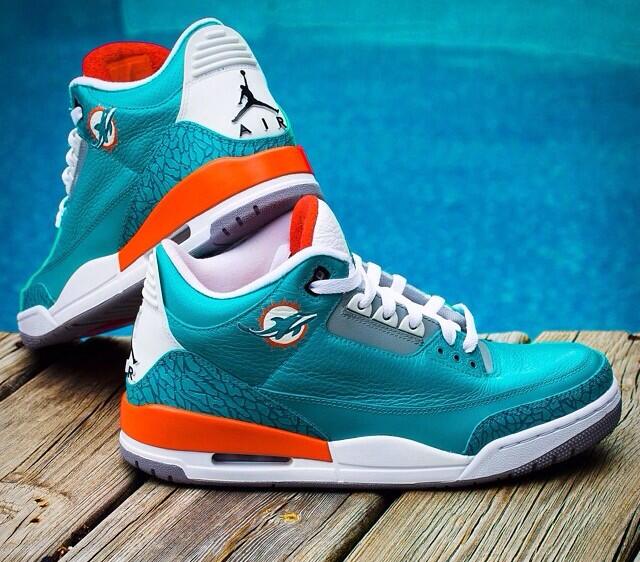 custom miami dolphins shoes