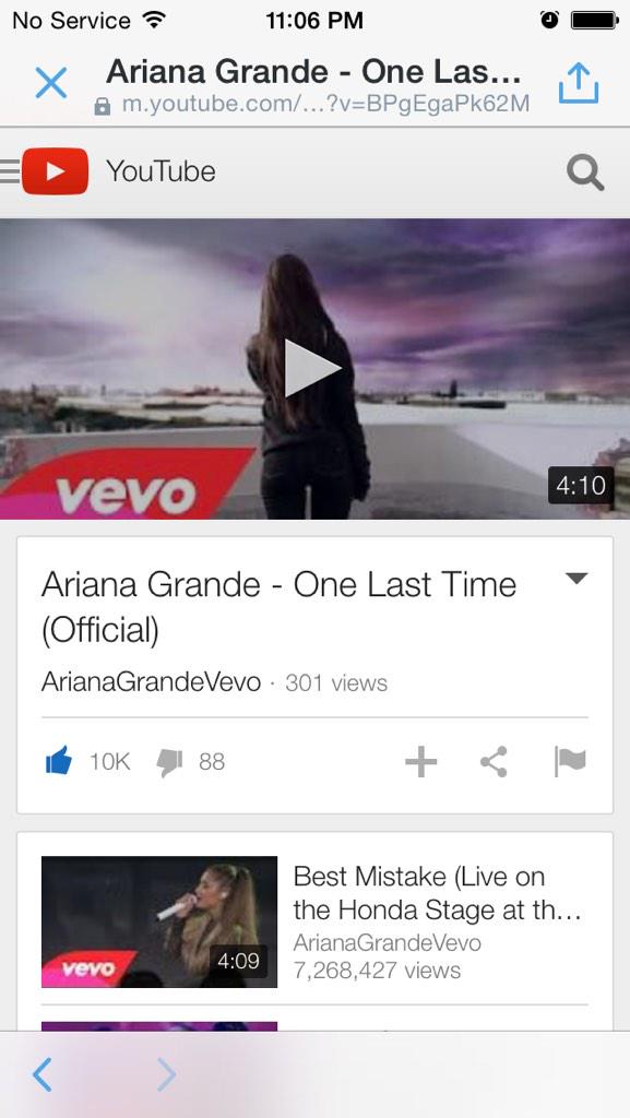 stardusttbox's tweet photo. @ArianaGrande AMAZING 💗😭😊 #OneLastTimeMusicVideoTonight 💗💗🙈👏👏💕😘 http://t.co/9IbyQ0ugaH