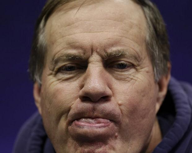 BelichickFace's tweet photo. When you put the entire can of chew in your mouth. http://t.co/CsiAHLDEVV