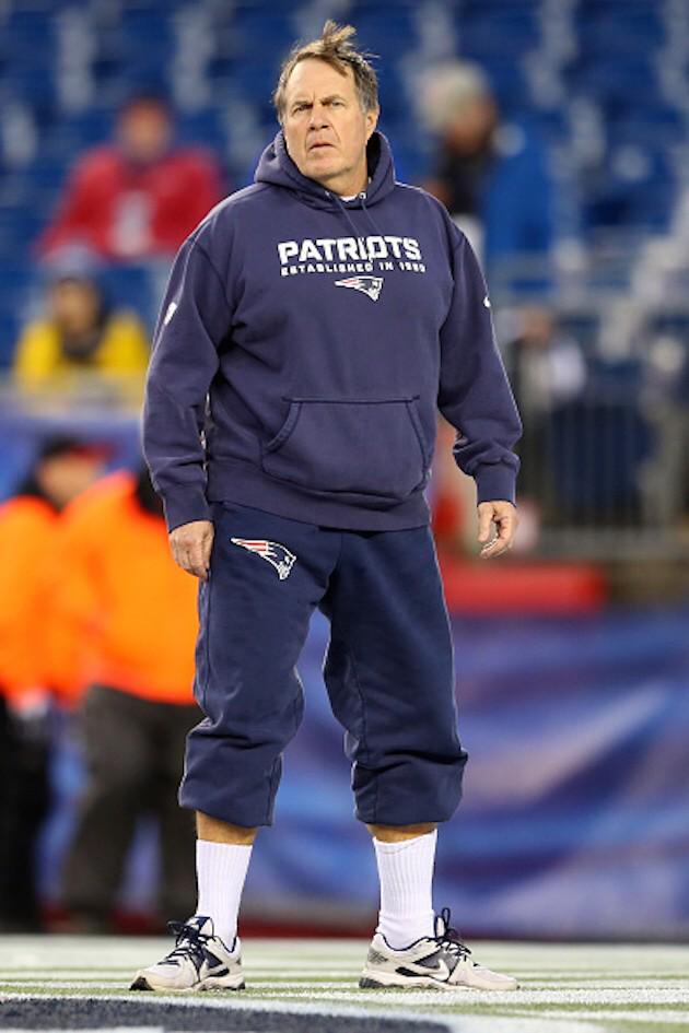 BelichickFace's tweet photo. When you stopped giving a damn about what you wear in public you stand there like... http://t.co/4LcTeo3fxL