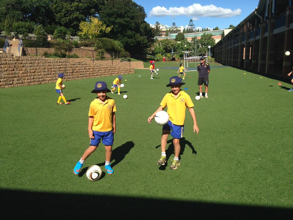 TGSFball's tweet photo. The Magic Mini Kickers in full swing at the junior school. http://t.co/1yiq6GYeVg