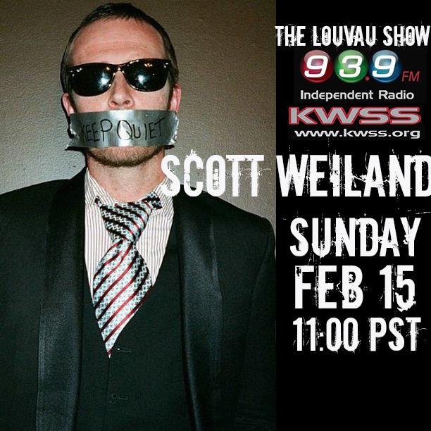 TheLouvauShow's tweet photo. In 15 minutes I'll be joined by Scott Weiland on tonight's show tune in at http://t.co/yT56YgwnrW. http://t.co/nzGyPaB0rH