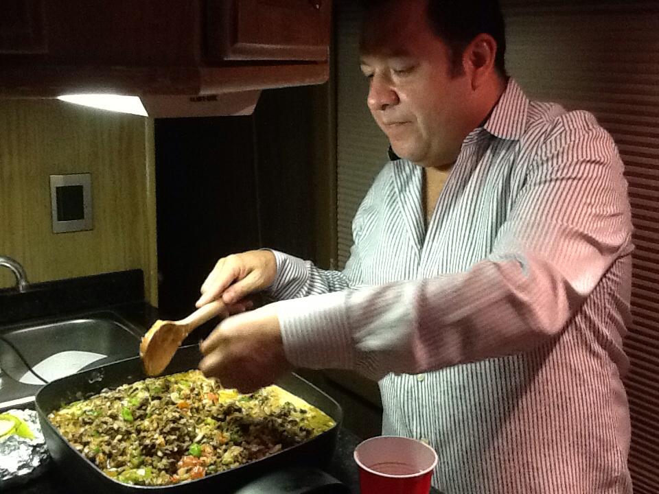 Beto Zapata's daughter at a family gathering