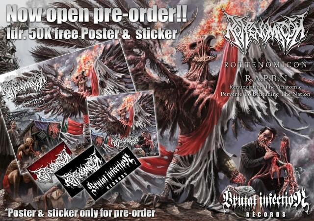 Pre-Order Album terbaru Rottenomicon sudah dibuka (@rottenomicon) More info: @Brutalinf_Recs #DenseInfo