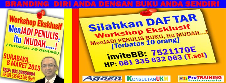 BRANDING diri anda dg BUKU sendiri, DAFTAR workshop eksklusif inviteBB 7521170E 081335632063(Tsel) <a href="/TukangSEO/">Tukang Ngiklan di Google</a>