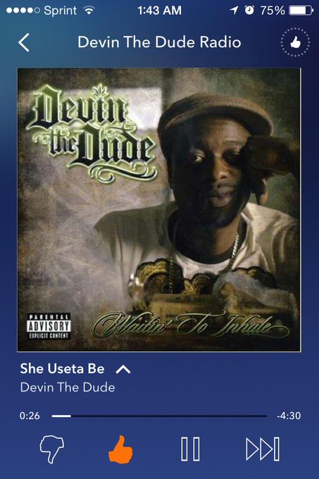 🎧🎧🎧she used to be -Devin the dude http://t.co/B6eEmrczdo<a href="/tag/oomf"class="tags"><span>#oomf</span></a>