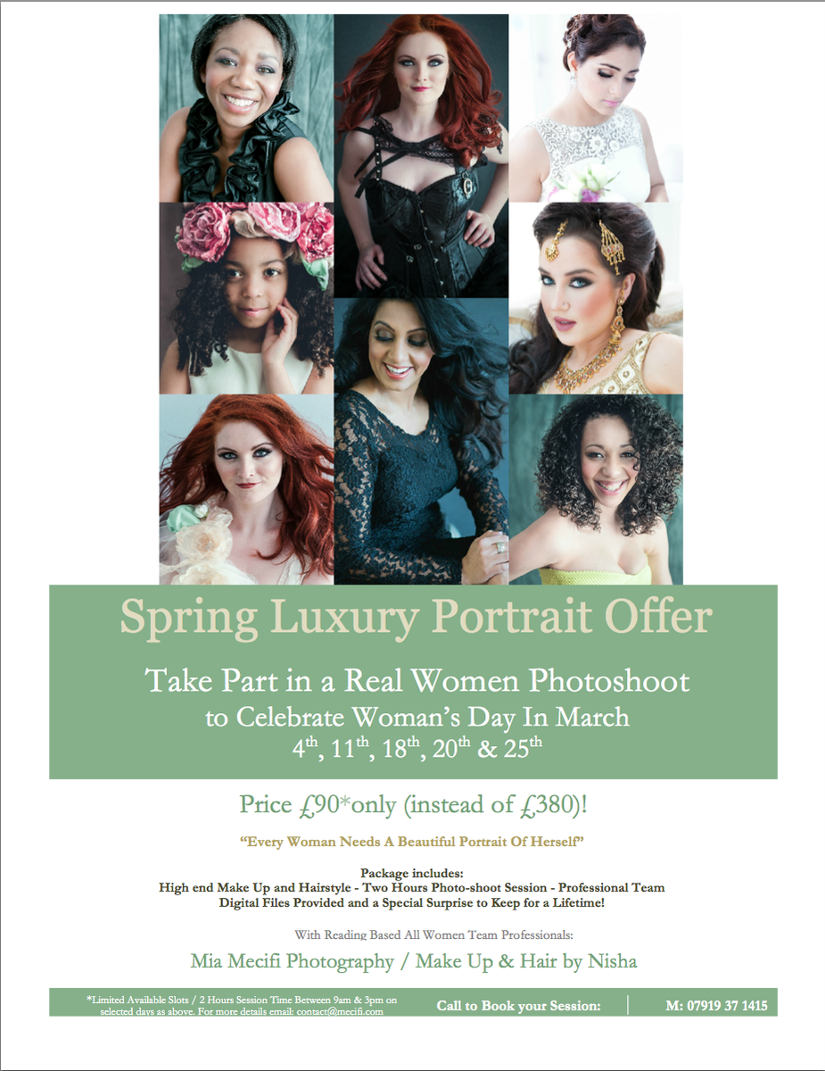 MiaRassl's tweet photo. #mondaymotivation  #OfferOfTheDay  "Let's Celebrate the #Woman You Are in Style!" Book your #photoshoot. #womensday http://t.co/CFJQGlMxvX