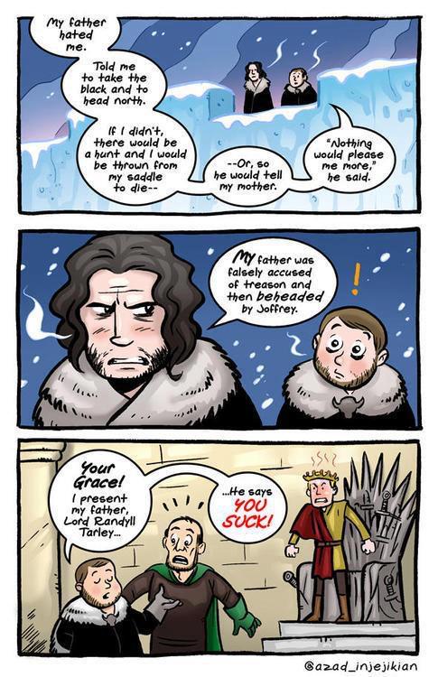 GoT_Tyrion's tweet photo. Don't give Sam ideas... http://t.co/5Vx4Ftlmys