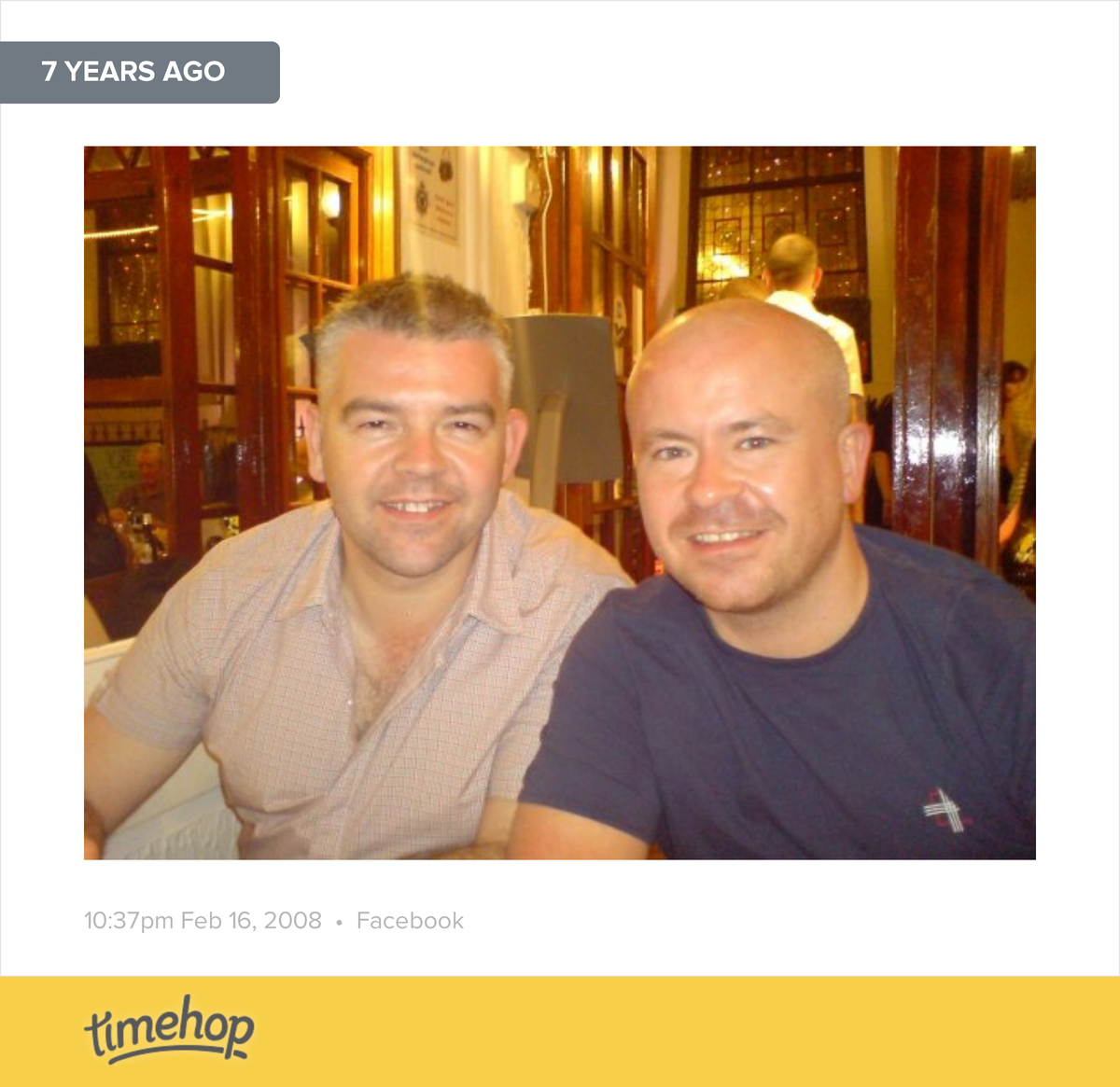 tiker's tweet photo. Exactly 7 years ago today! (via @timehop) http://t.co/5uDI8HKsnT http://t.co/2Vgad7NfC1