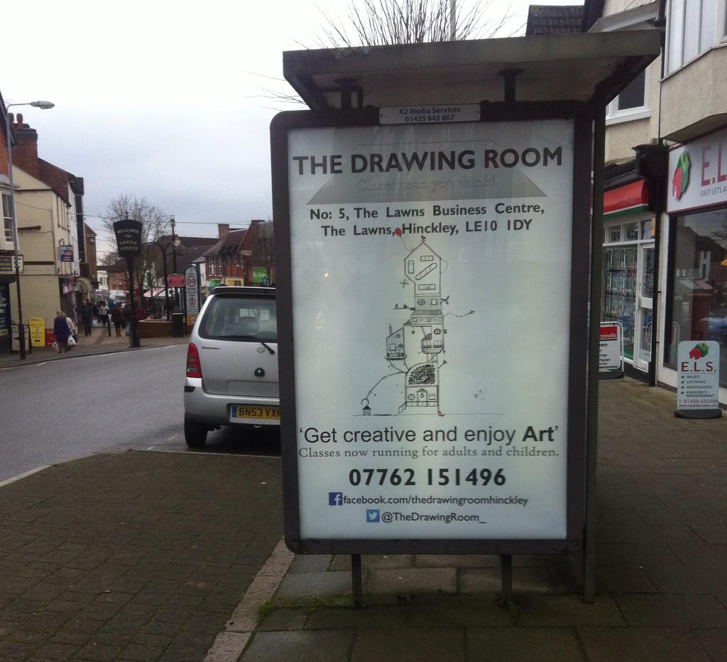 Our posters going up around town! #hinckley #artclasses #TheDrawingRoom