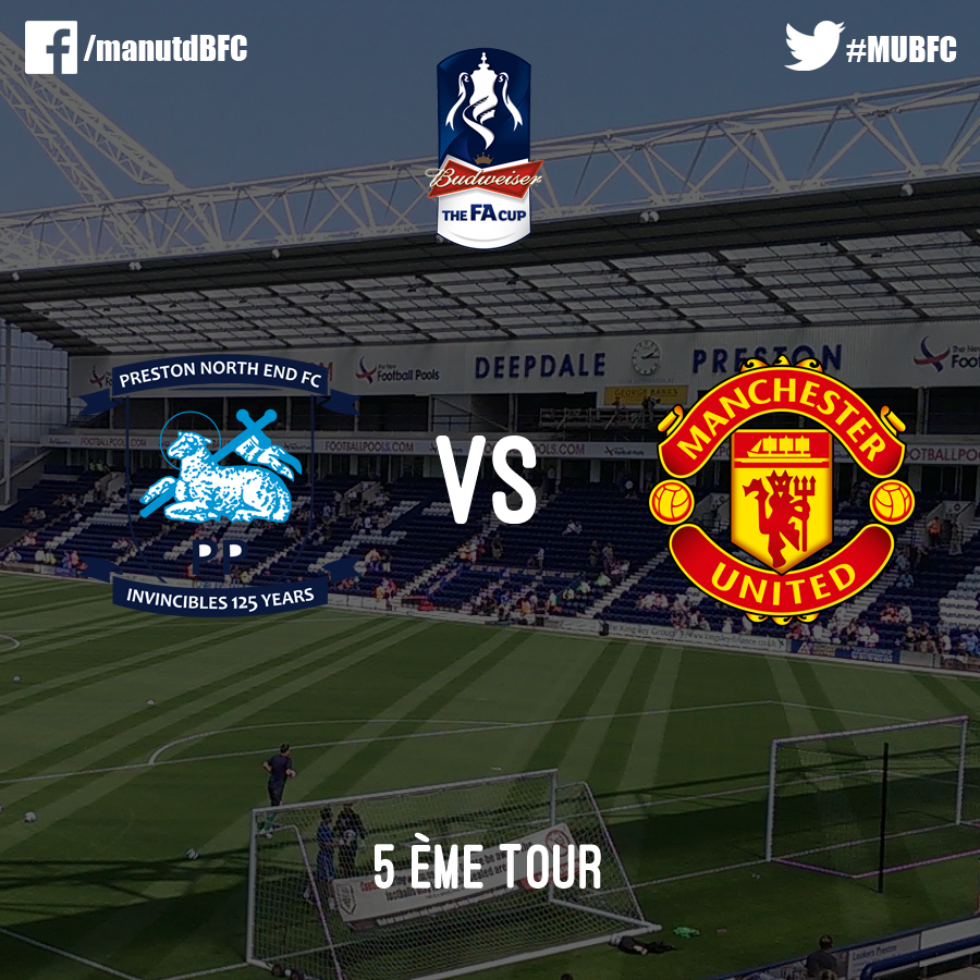 MUSCRFB's tweet photo. [MATCH DAY]
@Pnefc - @ManUtd 
5ème tour de la #FACup avant les quarts de finale. Le faux pas n'est pas permis.#PREMUN http://t.co/kStSzK6xZQ