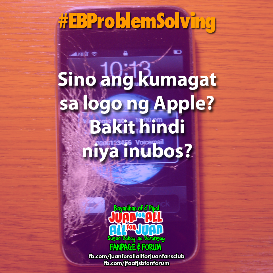 JuanForAll_EB's tweet photo. @allanklownz @EatBulaga @pochoy29 #EBProblemSolving #apple http://t.co/qa1iKelbBL