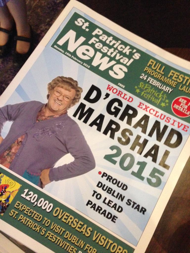 MrsBrownsBoys's tweet photo. @stpatricksfest proud to announce that @brendanMrsBrown will be this years St. Patrick's Day Grand Marshall http://t.co/H5iQcsrOGw