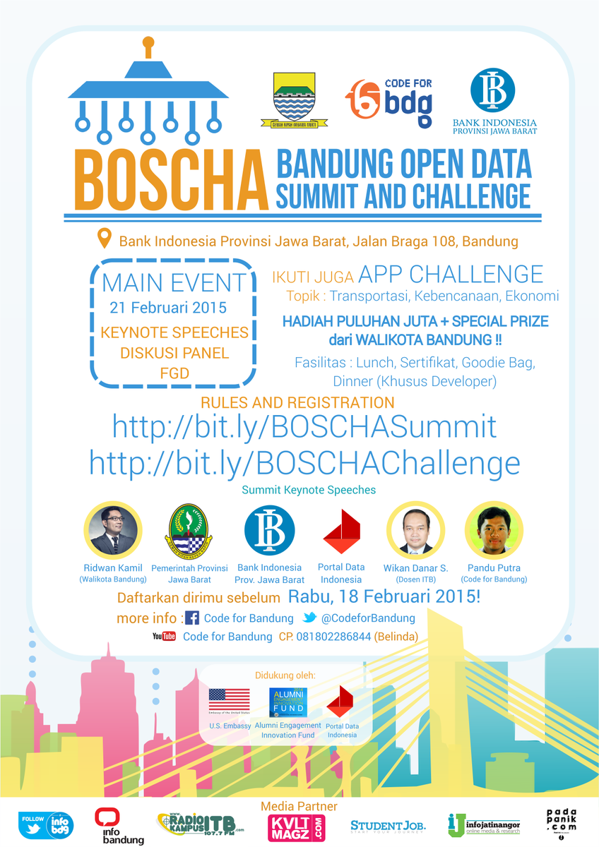 praw's tweet photo. Bandung Open Data Summit and Challenge 21 Feb ini. Registrasi di http://t.co/5E1meSO9Dz dan http://t.co/cfae7o9NhV http://t.co/c5pQrWjtOO