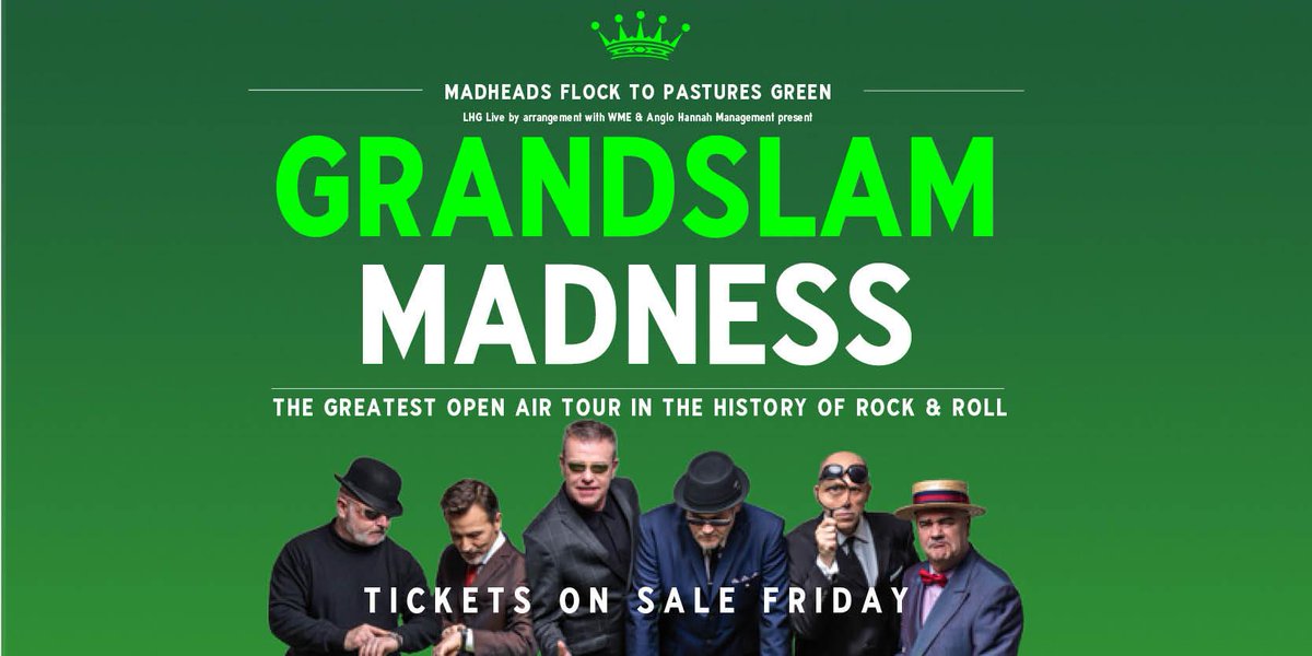 Excited to announce the Grandslam <a href="/MadnessNews/">Madness</a> Tour! Tickets on sale FRIDAY! Head to ticketmaster.co.uk