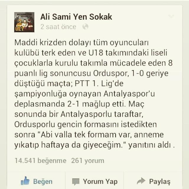holigan's tweet photo. #Holigan begendi, #ve #para #her #güzel #seyi #mahvetti #simdi #bu #cocuklar #yurekleriyle #oynuyor #ordu #bu #cocu… http://t.co/49BM50rtbH
