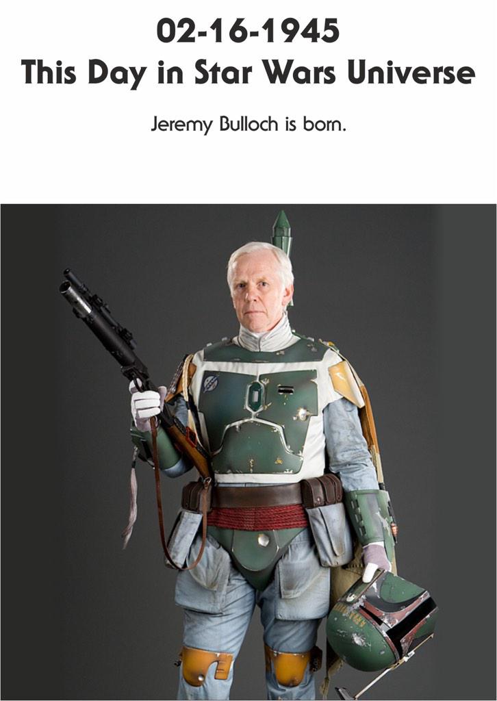 Happy Birthday, Jeremy Bulloch. 