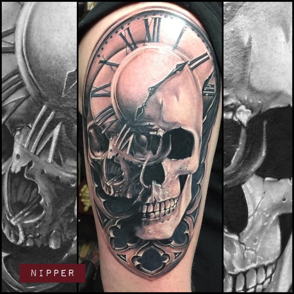 Skull Clock Tattoo Tattoo Ideas For Women Clocks | TikTok