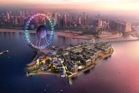 WhatsOnDubai's tweet photo. World's tallest Ferris wheel (210m!!!) has moved a step closer with funding secured. It'll be on Bluewater Island http://t.co/b3Lm2dPW0a