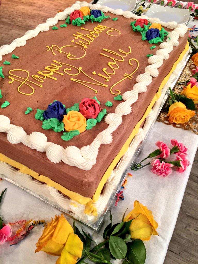 TheView's tweet image. What's a birthday without a some CAKE?! #happybdaynicolle @NicolleDWallace