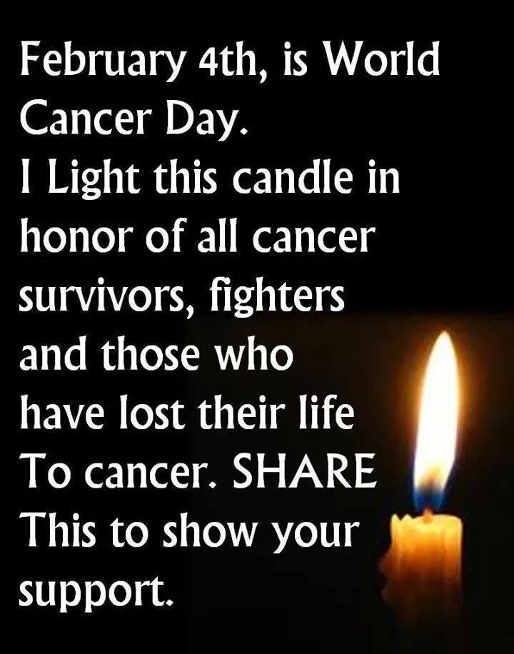RT to show your support to those who have lost their lives to cancer. #WorldCancerDay #FightWorldCancer