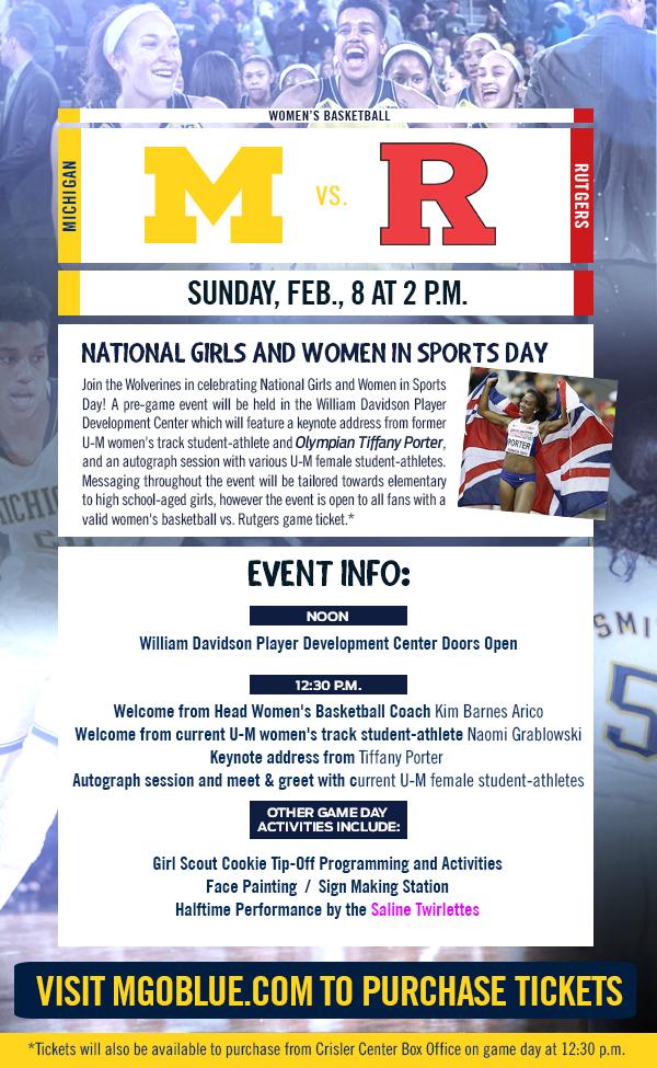 umichwbball's tweet image. Today is #NGWSD and we are celebrating it on Sunday...Join us! mgob.lu/1zmBn1K #goblue