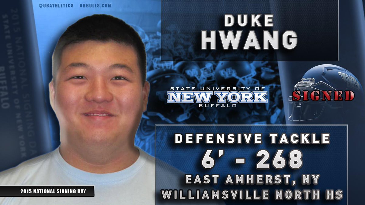 danTHEnewman's tweet photo. “@UBAthletics: Welcome to the @UBFootball family Duke Hwang #UBNLI http://t.co/XF9lbuifZe”@Addverb_TM