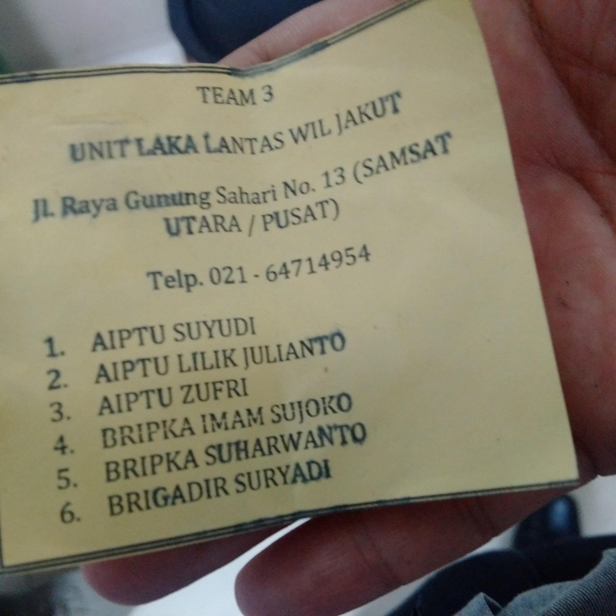 Terima kasih team Lakalantas Jakut <a href="/TMCPoldaMetro/">TMC Polda Metro Jaya</a>. Sungguh saya banyak berterima kasih kepada anda semua.