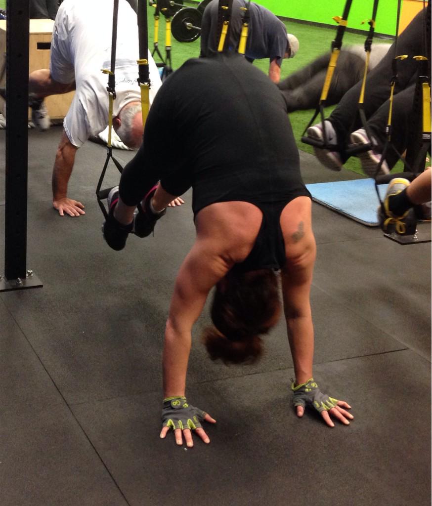 UFZ_Fitness's tweet photo. Muscles at work during our TRX bootcamp #trx #suspensiontraining #gravitytraining http://t.co/bGjgO4h7zt