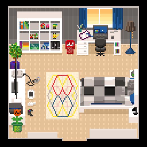 michael hoen on twitter late pixel dailies topdown building