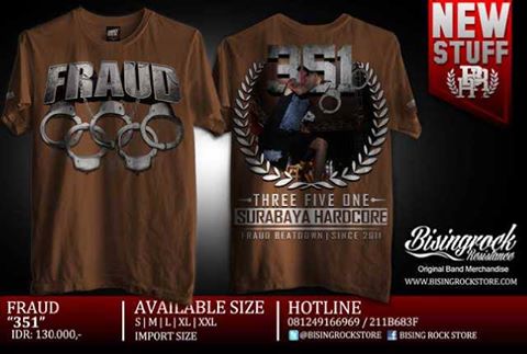 New ReadyStock Ts @fraudbeatdown - 351 | Size: M L XL XXL | IDR:130K | Info: Cek Bio | Welcome Reseller :)