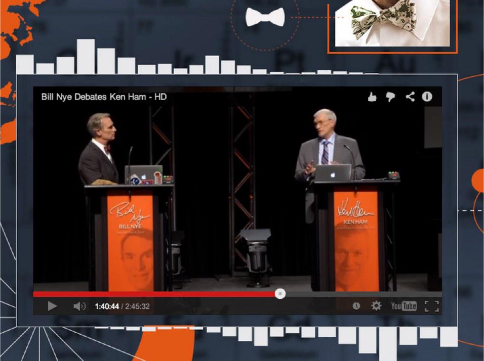 BillNye's tweet photo. 1 year anniversary of Kentucky Debate. Real Science is the key to our future. Vaccines &amp; Climate Change are real. http://t.co/frYHCFP8kW