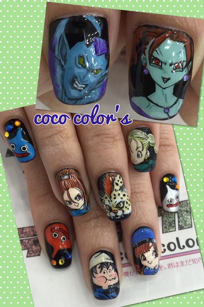 Color Sすずきあい お客様オーダー ドラゴンクエストヒーローズ痛ネイル ゼシカ ドルマゲス アリーナ ガボ ビアンカ ベビーパンサー バーバラとスライムたち アメトークのドラクエ芸人またやらないかな 痛ネイル Http T Co Ucwacd41dc