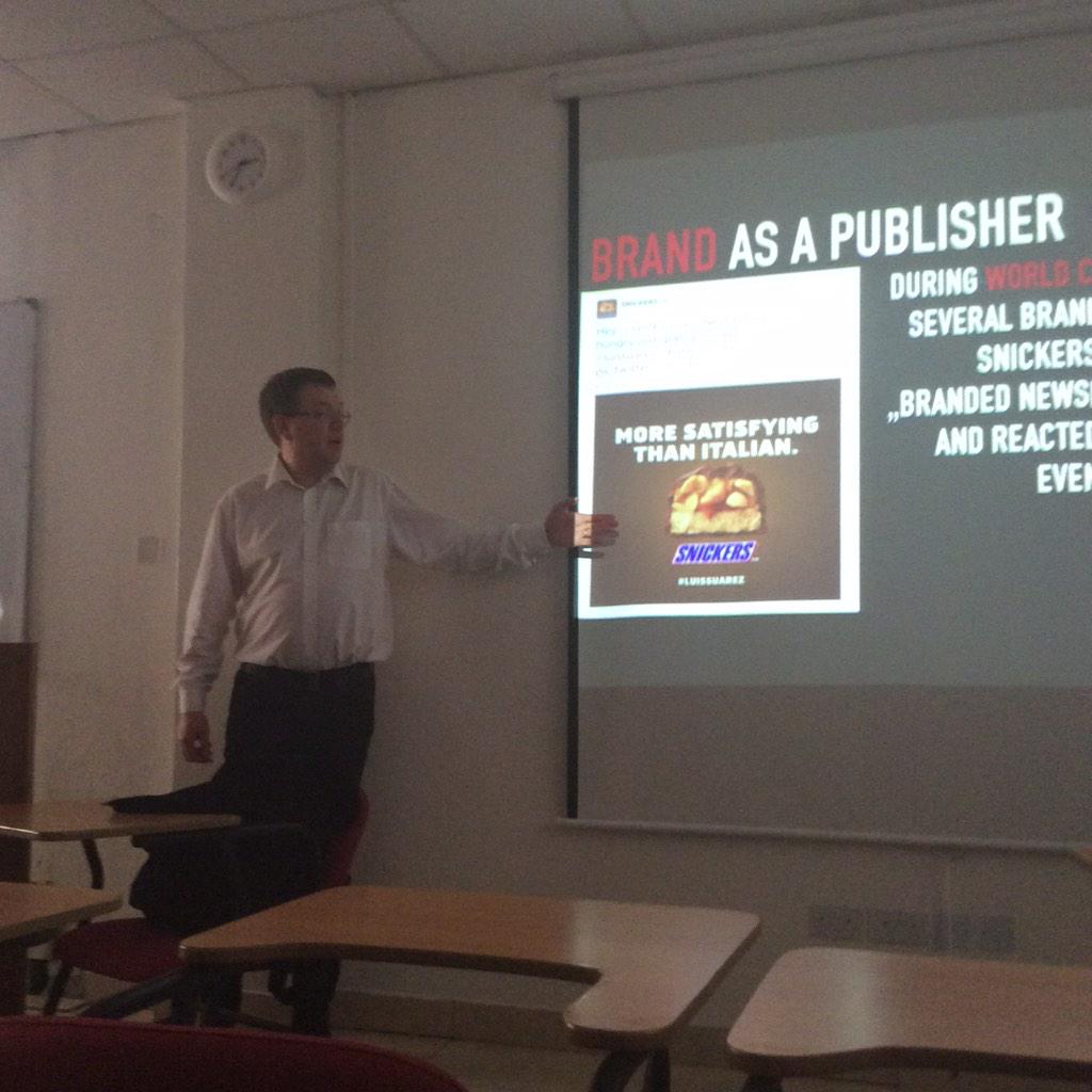 There's no digital marketing anymore... There's marketing in a digital age. #guestlecture