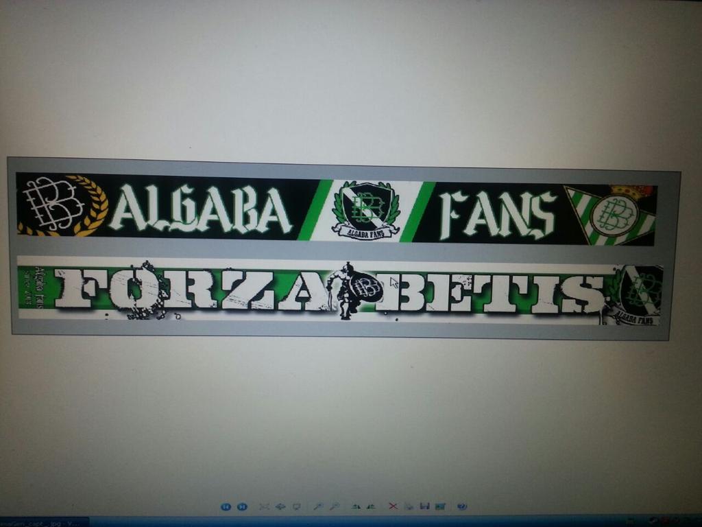 Algabafans's tweet photo. Terminado el diseño de la qe será nuestra nueva bufanda ya informaremos de los precios @greenboysrbb @pb_laesquinita http://t.co/2OR6rtyLx9